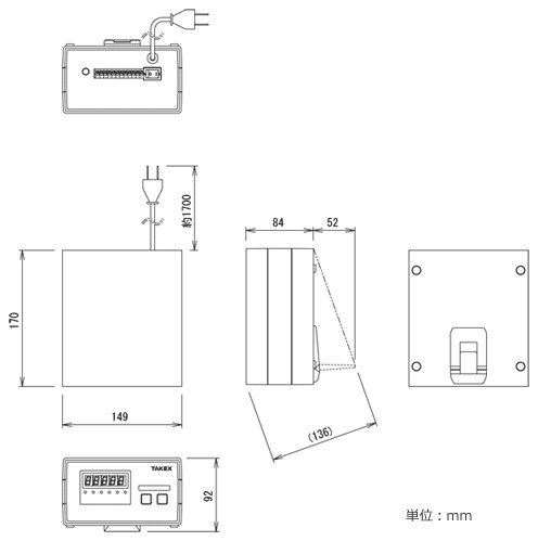Amazon | TAKEX来客カウンターCNT-4S | カウンター・方位磁石 | 産業